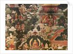 Scenes of the life of the Buddha Shakyamuni. First half of the 17th century. Detrempe on canvas. by Tibetan School