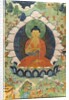 Buddha and three Jakata: Mahakapi, Ruru, Shaabhamiga. Tibet, 18th century by School Tibetan