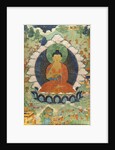 Buddha and three Jakata: Mahakapi, Ruru, Shaabhamiga. Tibet, 18th century by School Tibetan