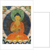Buddha and three Jakata by School Tibetan