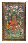 Invitation to predication and other scenes. East Tibet. Second half of the 19th century. by School Tibetan