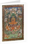 Invitation to predication and other scenes. East Tibet. Second half of the 19th century. by School Tibetan