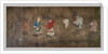 Eighteen arhat crossing the sea. China, Ming Dynasty, 15th. Horizontal roll, ink and colours on silk. by Chinese School