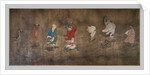 Eighteen arhat crossing the sea. China, Ming Dynasty, 15th. Horizontal roll, ink and colours on silk. by Chinese School
