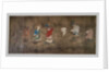 Eighteen arhat crossing the sea. China, Ming Dynasty, 15th. Horizontal roll, ink and colours on silk. by Chinese School