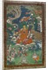The descent from the sky of the Thirty-three gods in Samkashya by School Tibetan