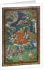 The descent from the sky of the Thirty-three gods in Samkashya by School Tibetan