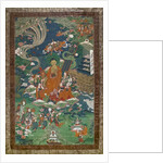 The descent from the sky of the Thirty-three gods in Samkashya by School Tibetan