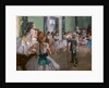The dance class. Begins in 1873, ends in 1875-1876 by Edgar Degas