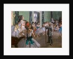 The dance class. Begins in 1873, ends in 1875-1876 by Edgar Degas