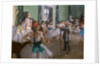 The dance class. Begins in 1873, ends in 1875-1876 by Edgar Degas