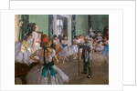 The dance class. Begins in 1873, ends in 1875-1876 by Edgar Degas