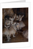 Ballet repetition on the scene. 1874 by Edgar Degas