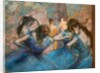 Blue dancers. Around 1893-96 by Edgar Degas