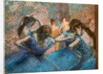 Blue dancers. Around 1893-96 by Edgar Degas