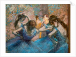 Blue dancers. Around 1893-96 by Edgar Degas