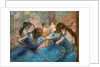 Blue dancers. Around 1893-96 by Edgar Degas