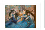 Blue dancers. Around 1893-96 by Edgar Degas