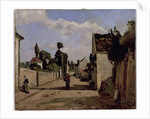 Rue de l'Hermitage, Pontoise, c.1867 by Camille Pissarro