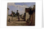 Rue de l'Hermitage, Pontoise, c.1867 by Camille Pissarro
