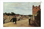 The Chemin de l'Ecluse and the Pontoise Bridge, 1867 by Camille Pissarro