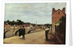 The Chemin de l'Ecluse and the Pontoise Bridge, 1867 by Camille Pissarro