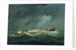 A 'Saville Line' vessel in Rough Weather, c.1870 by English School