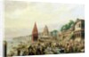 A View of Dasaswanadh Ghat, Benares, during the Dassera Festival by William Prinsep