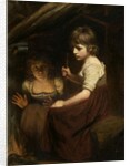 Cottage Girls by the Fireside by John Opie