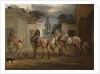 Four Roan Coach Horses with Two Grooms, 1792 by George Garrard