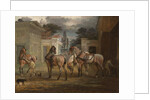 Four Roan Coach Horses with Two Grooms, 1792 by George Garrard