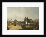 Bull Baiting by Julius Caesar Ibbetson