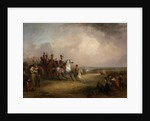 Colonel Sir John Leicester, Bt, and the King's Cheshire Yeomanry Cavalry Exercising on the Sands at Liverpool by George Jones