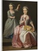 Meriel Legh and Dorothea Byrne, c.1750 by English School