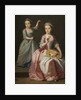 Meriel Legh and Dorothea Byrne, c.1750 by English School