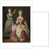 Meriel Legh and Dorothea Byrne, c.1750 by English School
