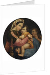 The 'Madonna della Sedia' by Raphael (after)
