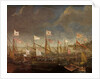 Mediterranean Seascape with Galleys by Kasper van Eyck