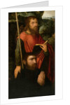 A Male Saint with a Donor by Adriaen Ysenbrandt