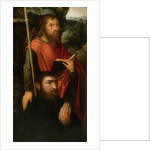 A Male Saint with a Donor by Adriaen Ysenbrandt