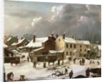 Winter Scene in Brooklyn by Francis Guy