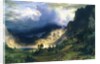 A Storm in the Rocky Mountains - Mt. Rosalie, 1866 by Albert Bierstadt