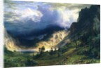 A Storm in the Rocky Mountains - Mt. Rosalie, 1866 by Albert Bierstadt