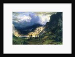 A Storm in the Rocky Mountains - Mt. Rosalie, 1866 by Albert Bierstadt