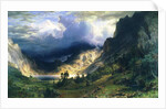 A Storm in the Rocky Mountains - Mt. Rosalie, 1866 by Albert Bierstadt