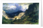 A Storm in the Rocky Mountains - Mt. Rosalie, 1866 by Albert Bierstadt