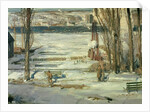 A Morning Snow - Hudson River, 1910 by George Wesley Bellows