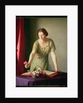 Girl Arranging Flowers, 1922 by William McGregor Paxton