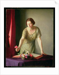 Girl Arranging Flowers, 1922 by William McGregor Paxton