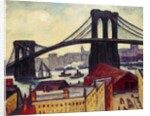 View of Brooklyn Bridge by Samuel Halpert